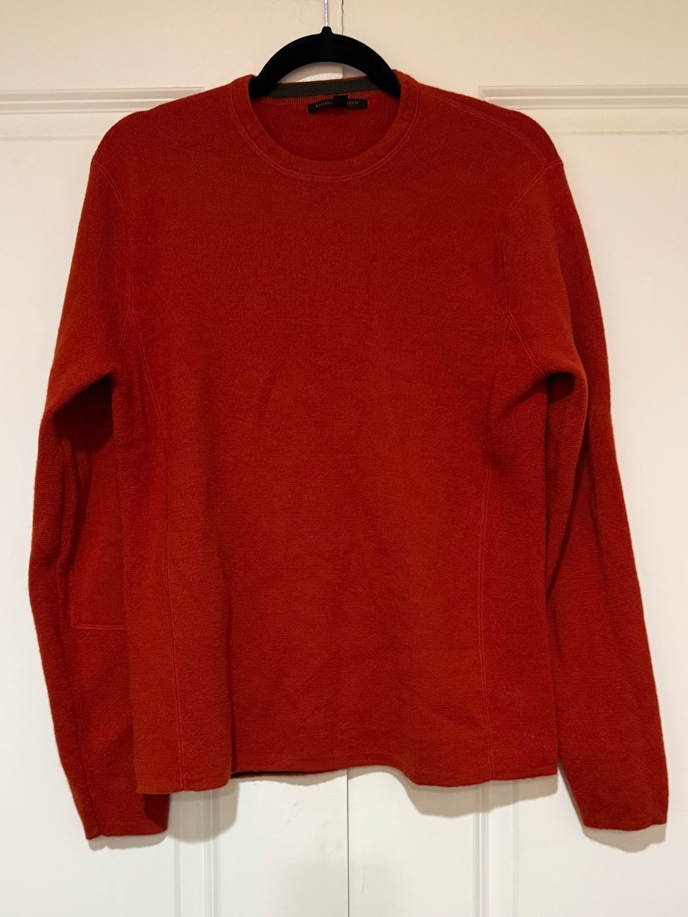 Vintage Banana Republic Women's Burnt Orange 💯% Extra Fine Merino Wool Sweater